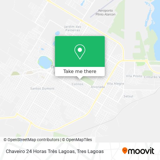 Chaveiro 24 Horas Três Lagoas map