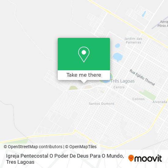 Igreja Pentecostal O Poder De Deus Para O Mundo map