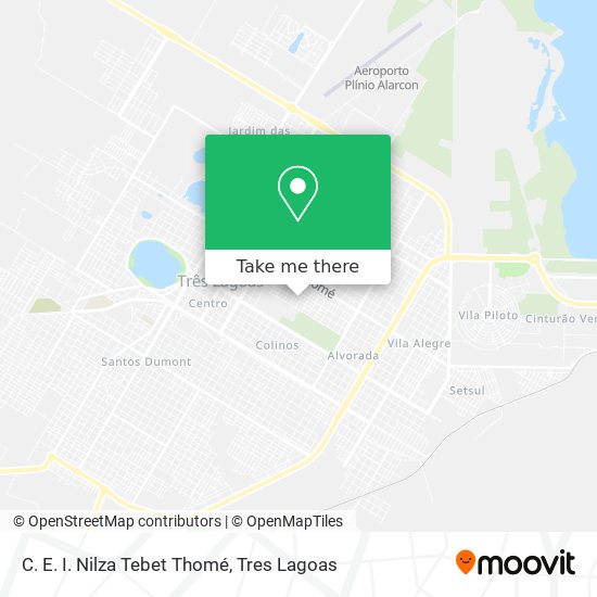 C. E. I. Nilza Tebet Thomé map