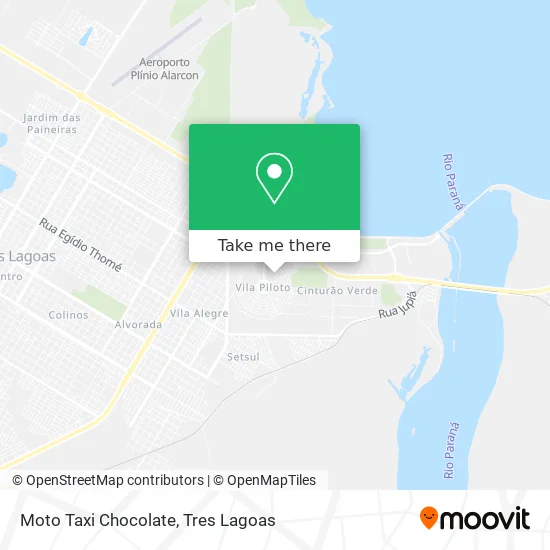 Moto Taxi Chocolate map