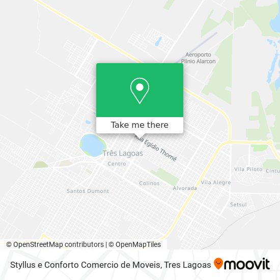 Mapa Styllus e Conforto Comercio de Moveis