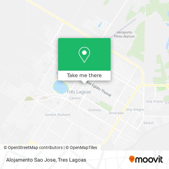 Mapa Alojamento Sao Jose