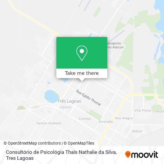 Mapa Consultório de Psicológia Thaís Nathalie da Silva