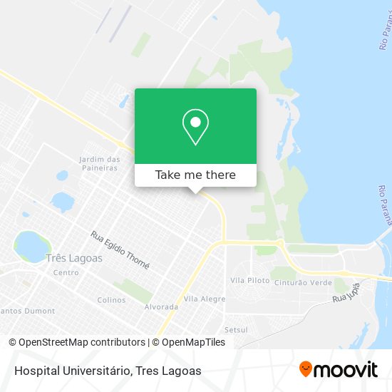 Hospital Universitário map