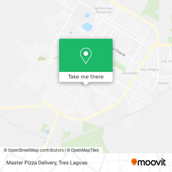 Mapa Master Pizza Delivery