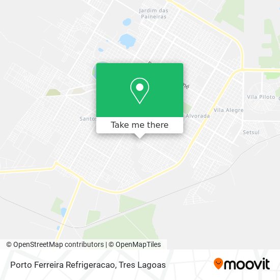 Porto Ferreira Refrigeracao map
