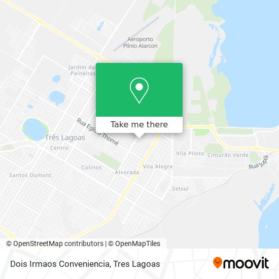 Dois Irmaos Conveniencia map
