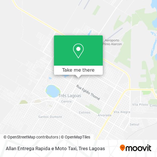 Mapa Allan Entrega Rapida e Moto Taxi
