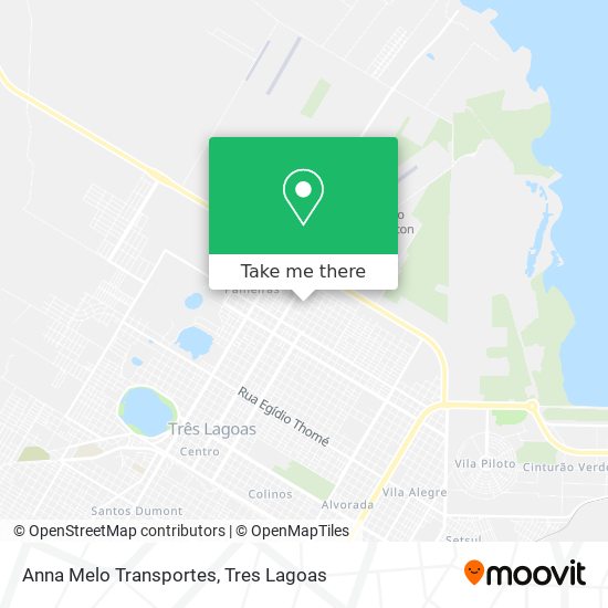 Mapa Anna Melo Transportes