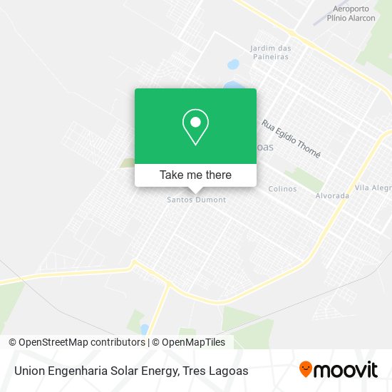 Union Engenharia Solar Energy map