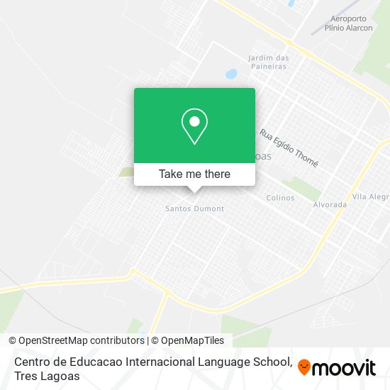 Mapa Centro de Educacao Internacional Language School
