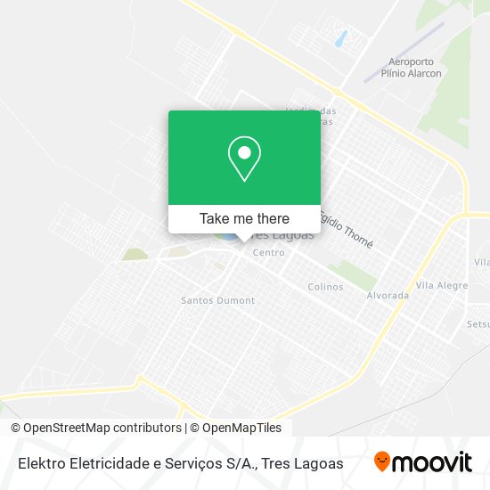 Mapa Elektro Eletricidade e Serviços S / A.