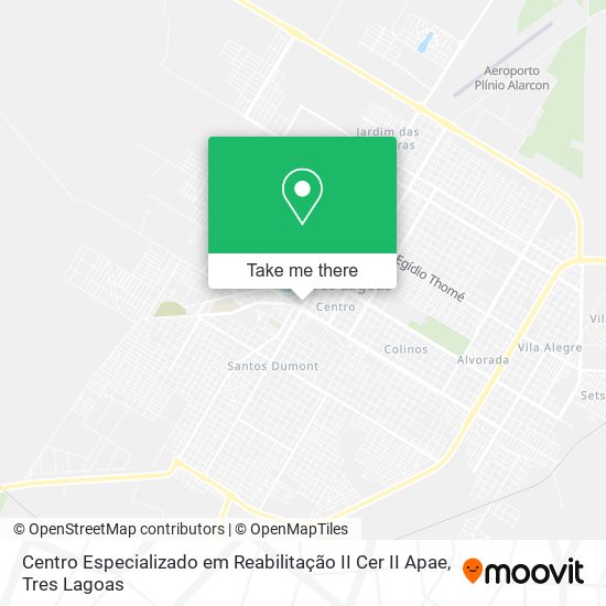 Centro Especializado em Reabilitação II Cer II Apae map