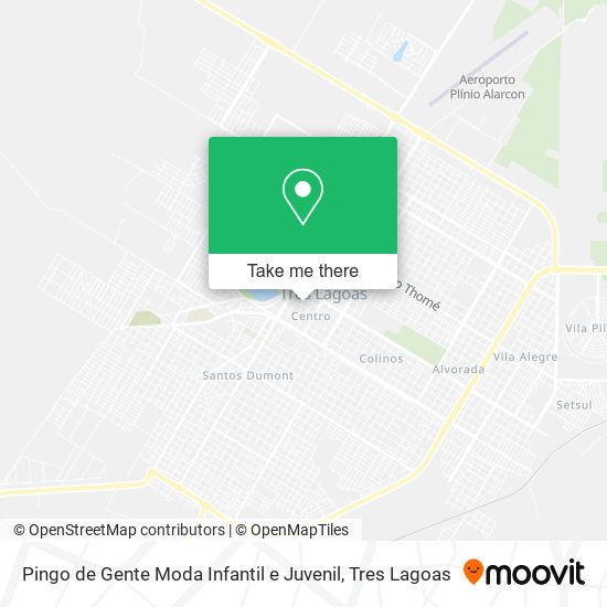 Mapa Pingo de Gente Moda Infantil e Juvenil