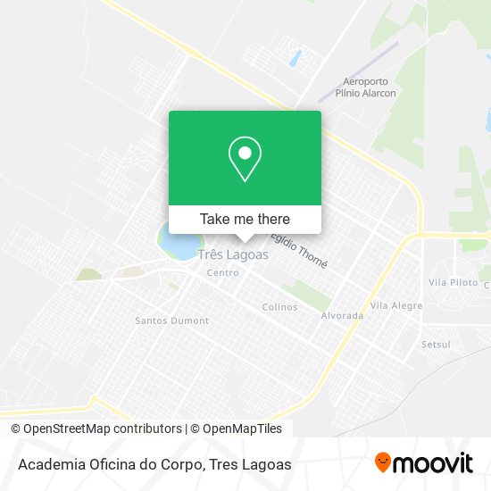 Mapa Academia Oficina do Corpo