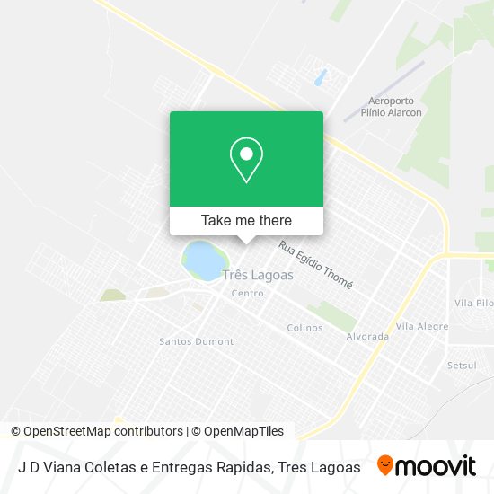 J D Viana Coletas e Entregas Rapidas map