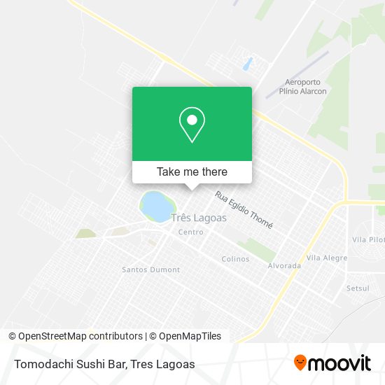 Mapa Tomodachi Sushi Bar