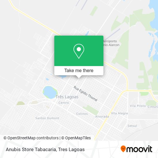 Mapa Anubis Store Tabacaria
