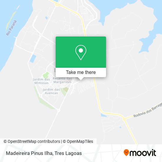Mapa Madeireira Pinus Ilha