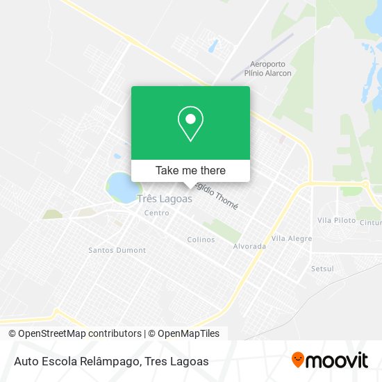 Mapa Auto Escola Relâmpago