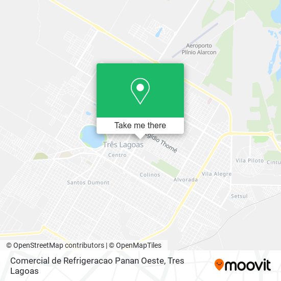 Mapa Comercial de Refrigeracao Panan Oeste