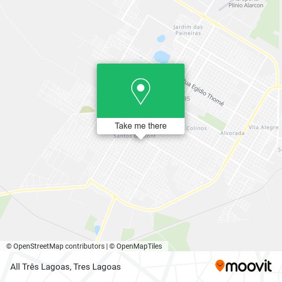 All Três Lagoas map