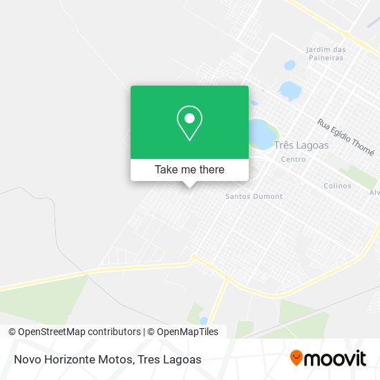 Mapa Novo Horizonte Motos