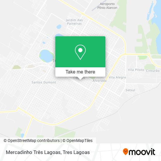 Mercadinho Três Lagoas map