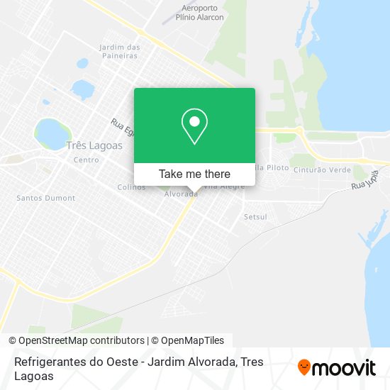 Mapa Refrigerantes do Oeste - Jardim Alvorada