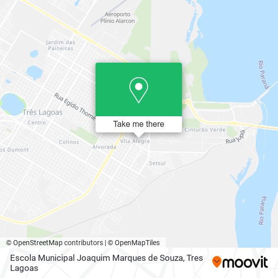 Mapa Escola Municipal Joaquim Marques de Souza