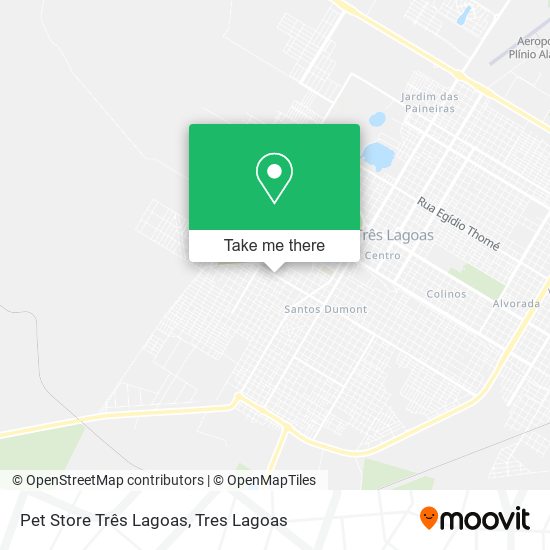 Pet Store Três Lagoas map