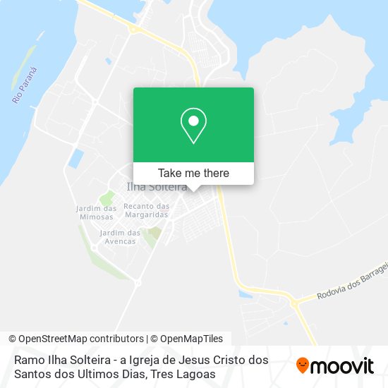 Mapa Ramo Ilha Solteira - a Igreja de Jesus Cristo dos Santos dos Ultimos Dias
