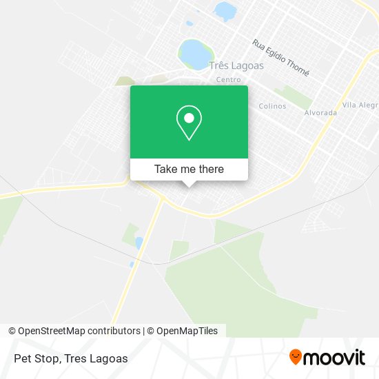 Pet Stop map