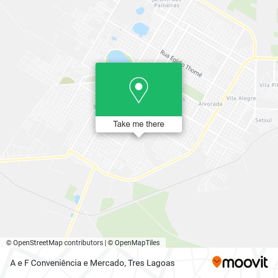A e F Conveniência e Mercado map