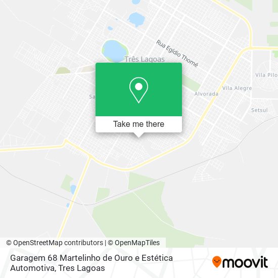 Mapa Garagem 68 Martelinho de Ouro e Estética Automotiva