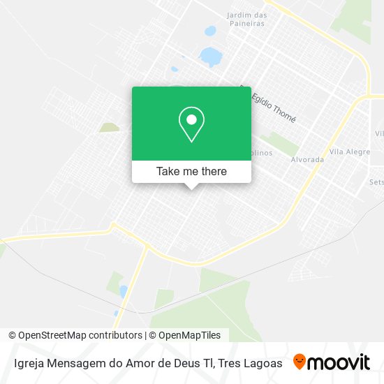 Igreja Mensagem do Amor de Deus Tl map
