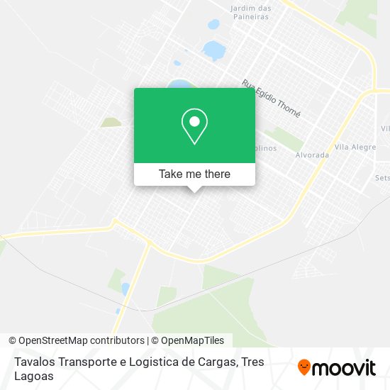 Tavalos Transporte e Logistica de Cargas map