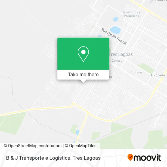B & J Transporte e Logistica map