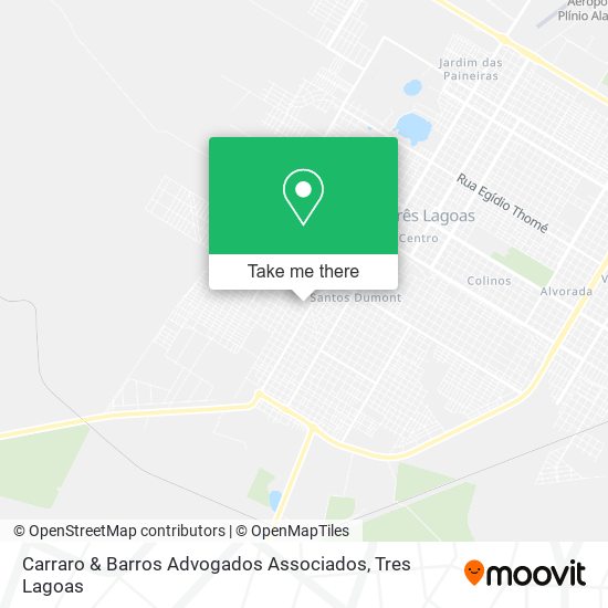 Mapa Carraro & Barros Advogados Associados