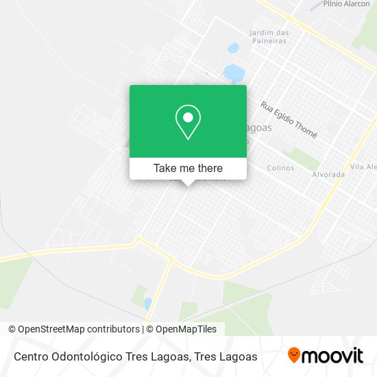 Mapa Centro Odontológico Tres Lagoas