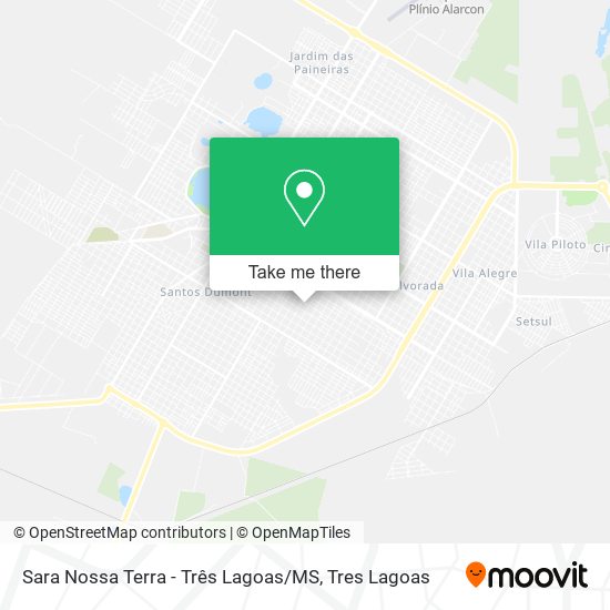 Sara Nossa Terra - Três Lagoas / MS map