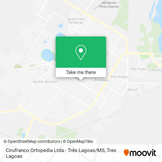 Cirufranco Ortopedia Ltda.- Três Lagoas / MS map