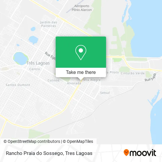 Rancho Praia do Sossego map