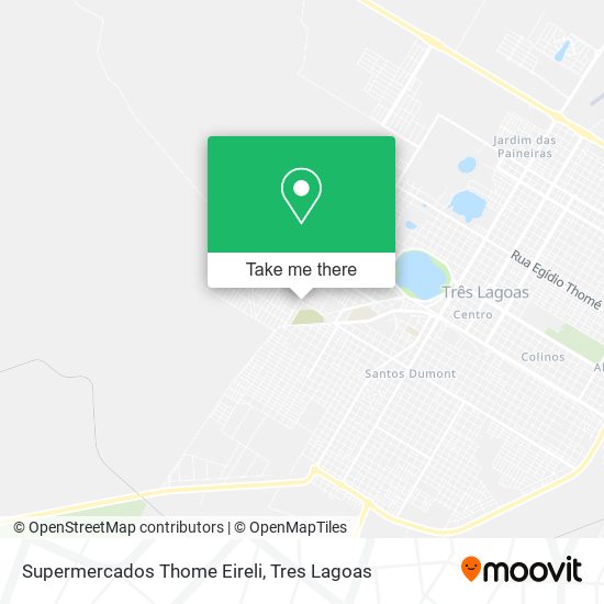 Supermercados Thome Eireli map