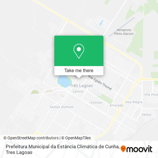 Mapa Prefeitura Municipal da Estância Climática de Cunha