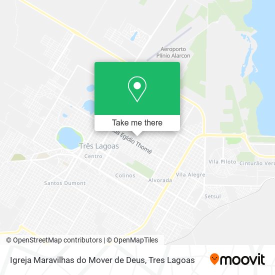 Mapa Igreja Maravilhas do Mover de Deus