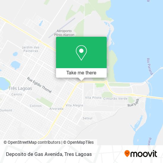 Mapa Deposito de Gas Avenida