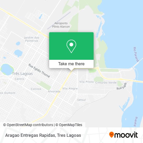 Aragao Entregas Rapidas map