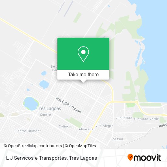L J Servicos e Transportes map