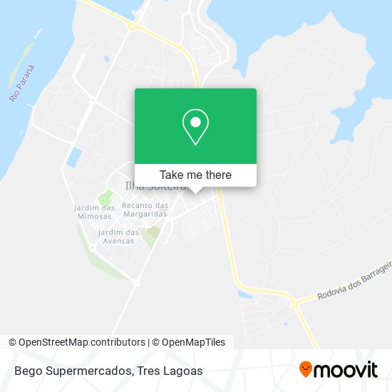 Bego Supermercados map